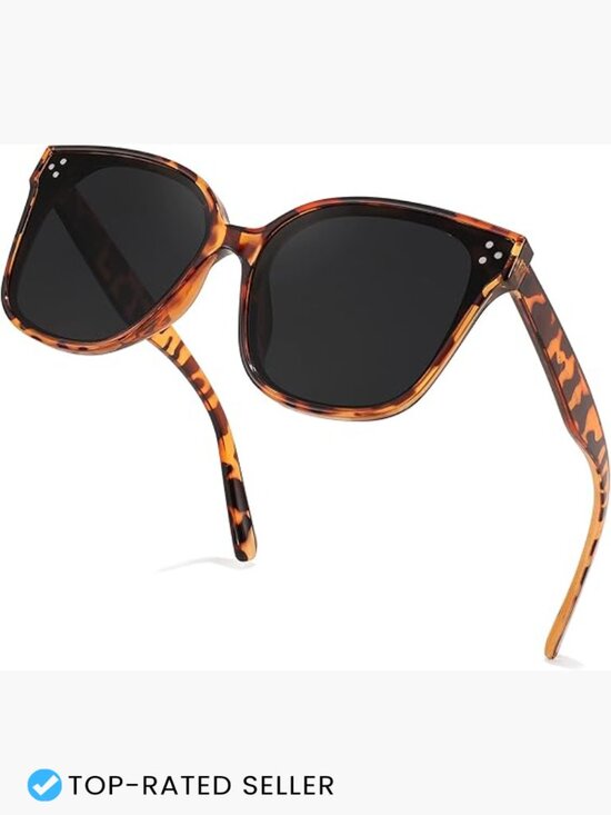 Oversized Square Polarized Sunglasses UV400 Protection Retro Vintage Sun main image 7